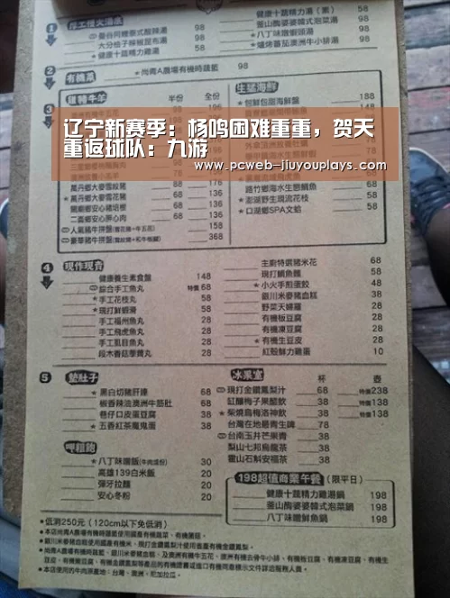 辽宁新赛季:杨鸣困难重重,贺天重返球队:九游(图2) 九游在线